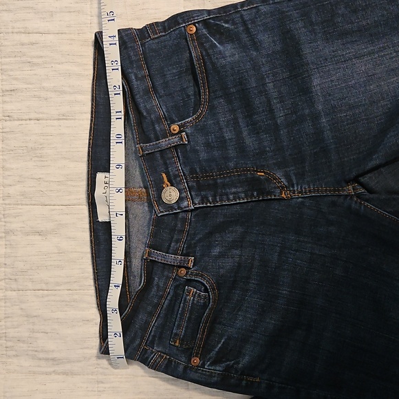 LOFT Women's Deep Indigo Straight Jeans - Picture 7 of 8